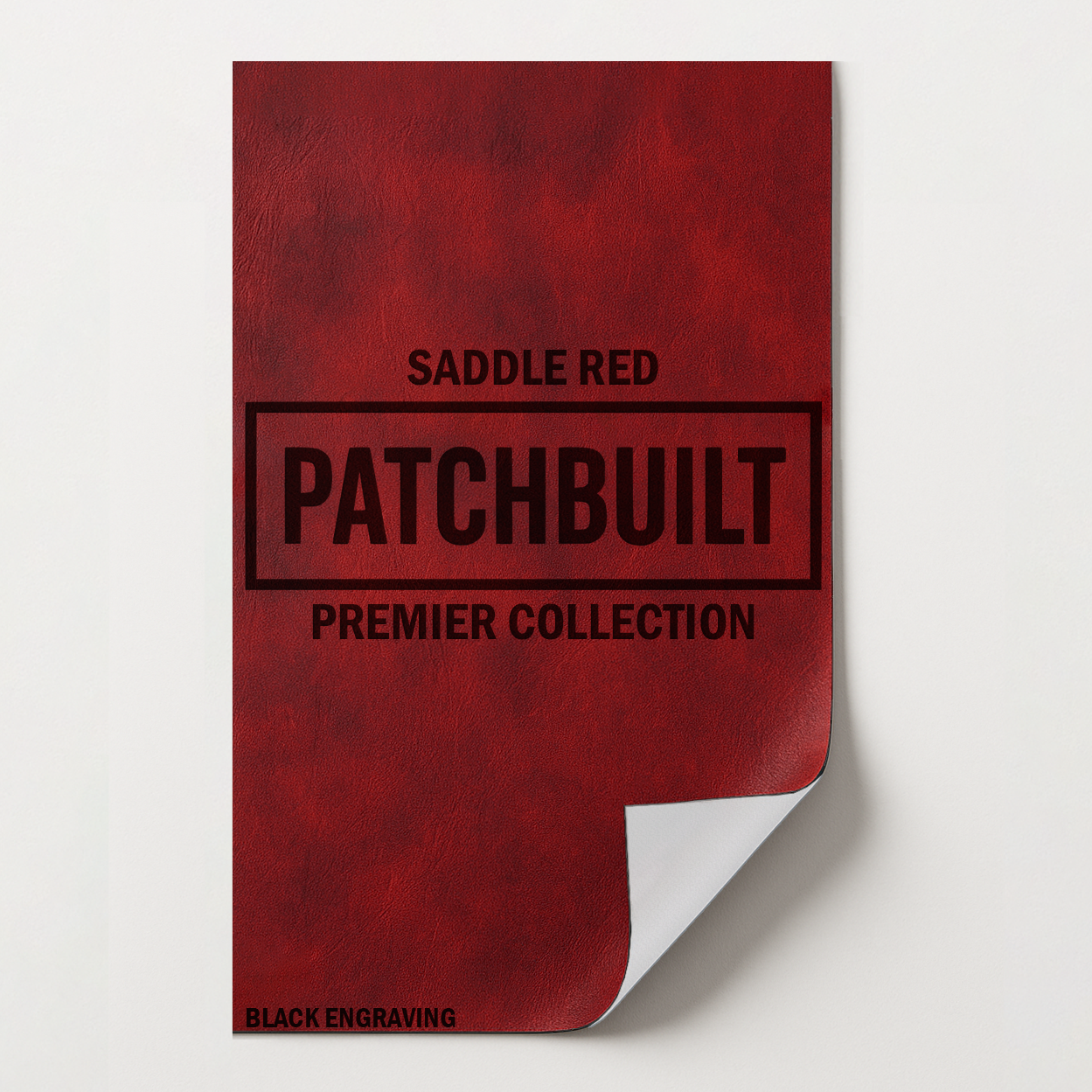5-Pack Saddle Red Leatherette Sheets – Premier Series (12"x24") – Heat-Activated Adhesive