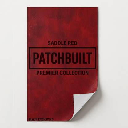 5-Pack Saddle Red Leatherette Sheets – Premier Series (12"x24") – Heat-Activated Adhesive