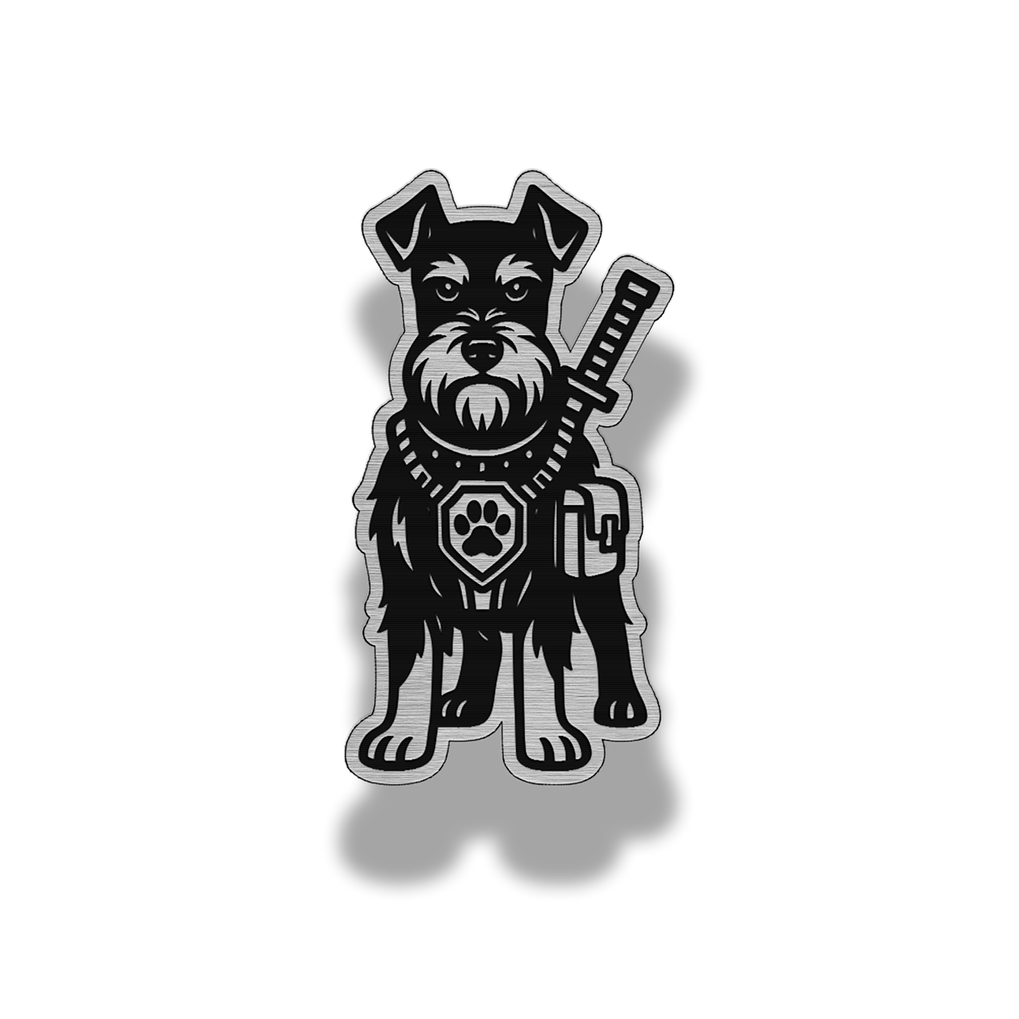 Lifetime Schnauzer Dog Patch – Brushed Acrylic Morale Patch