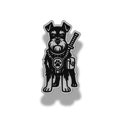 Lifetime Schnauzer Dog Patch – Brushed Acrylic Morale Patch