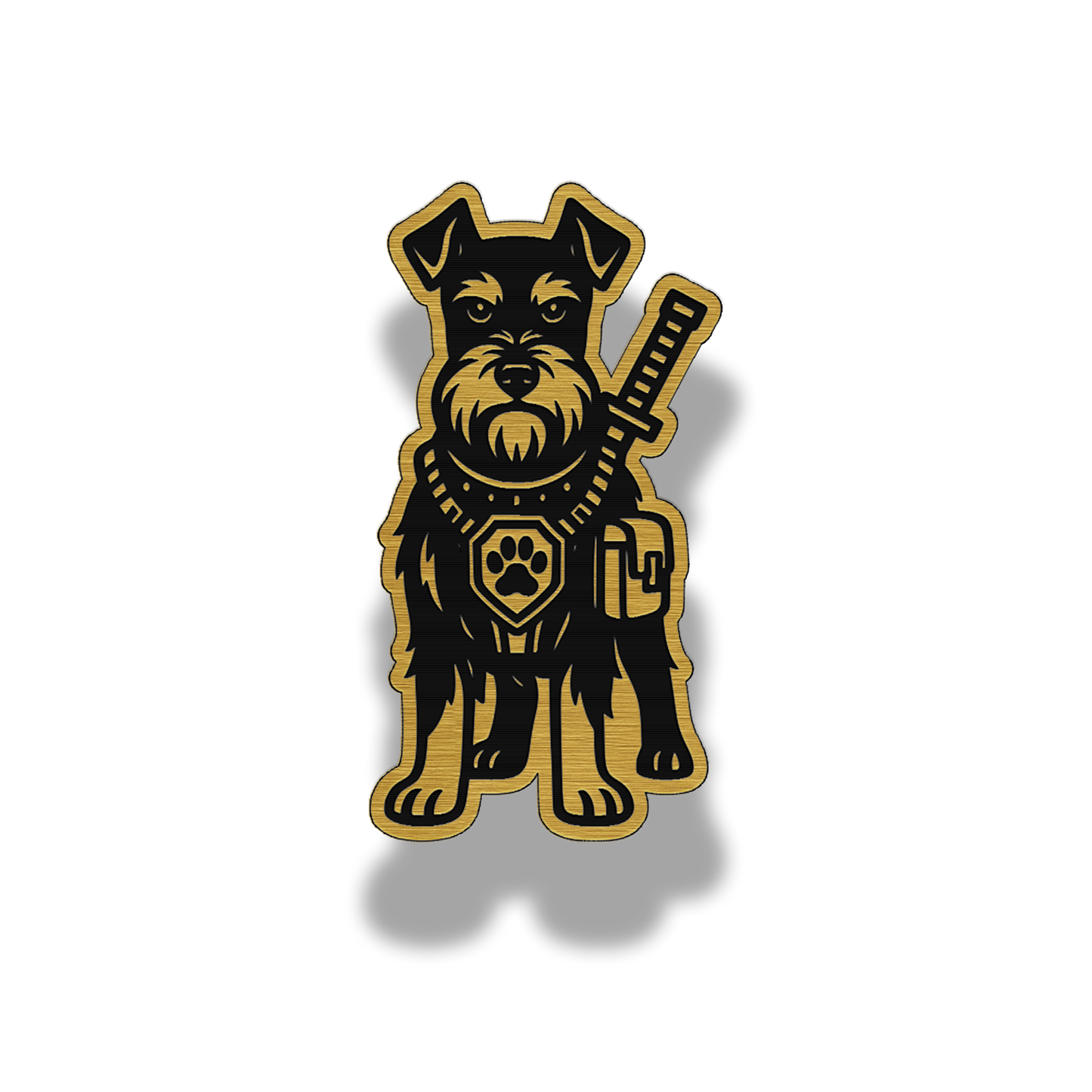 Lifetime Schnauzer Dog Patch – Brushed Acrylic Morale Patch