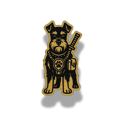 Lifetime Schnauzer Dog Patch – Brushed Acrylic Morale Patch