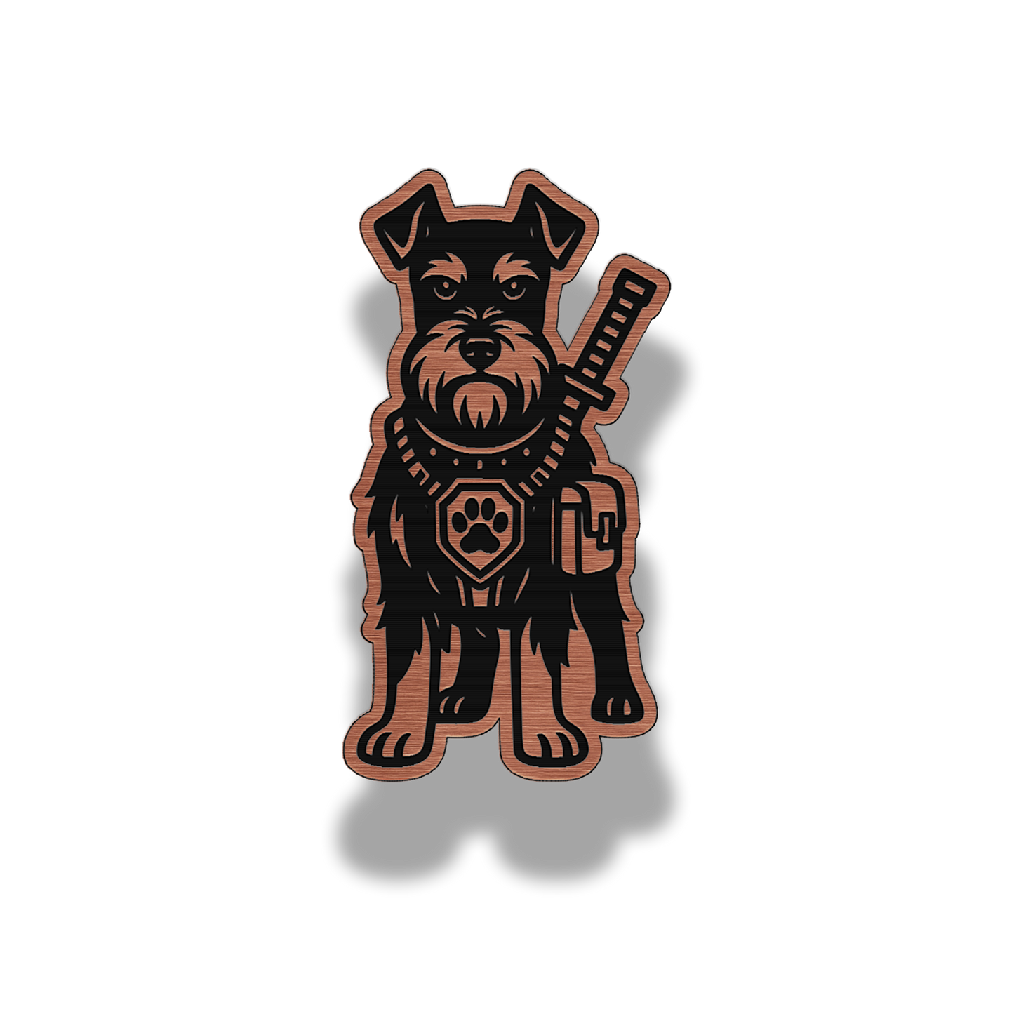 Lifetime Schnauzer Dog Patch – Brushed Acrylic Morale Patch