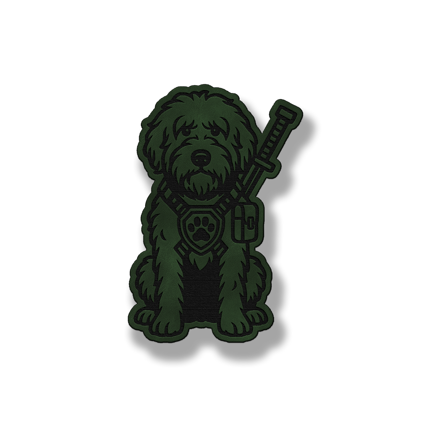 Sheepdoodle Tactical Dog – Leatherette Morale Patch