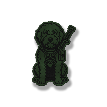 Sheepdoodle Tactical Dog – Leatherette Morale Patch