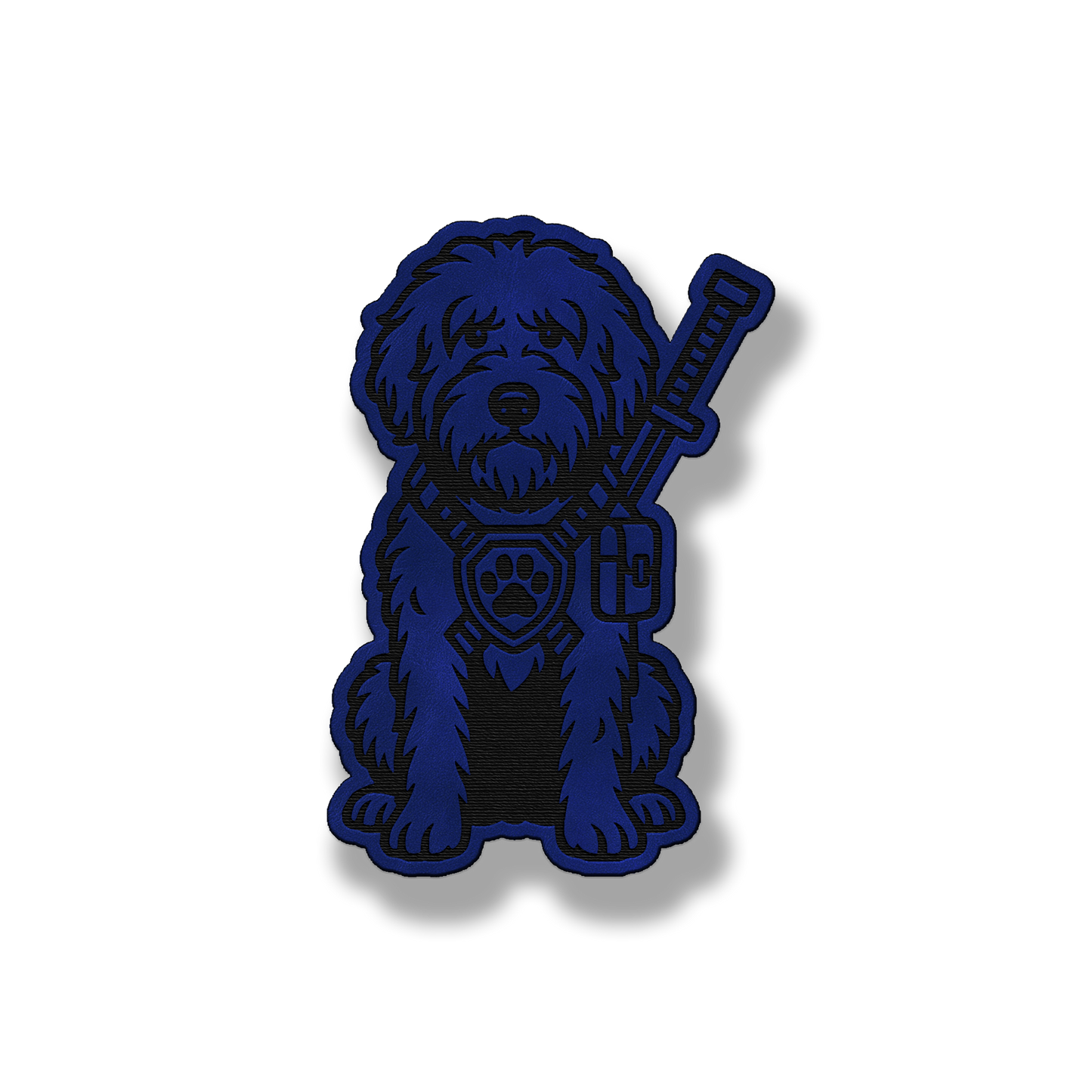 Sheepdoodle Tactical Dog – Leatherette Morale Patch