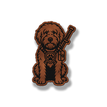 Sheepdoodle Tactical Dog – Leatherette Morale Patch