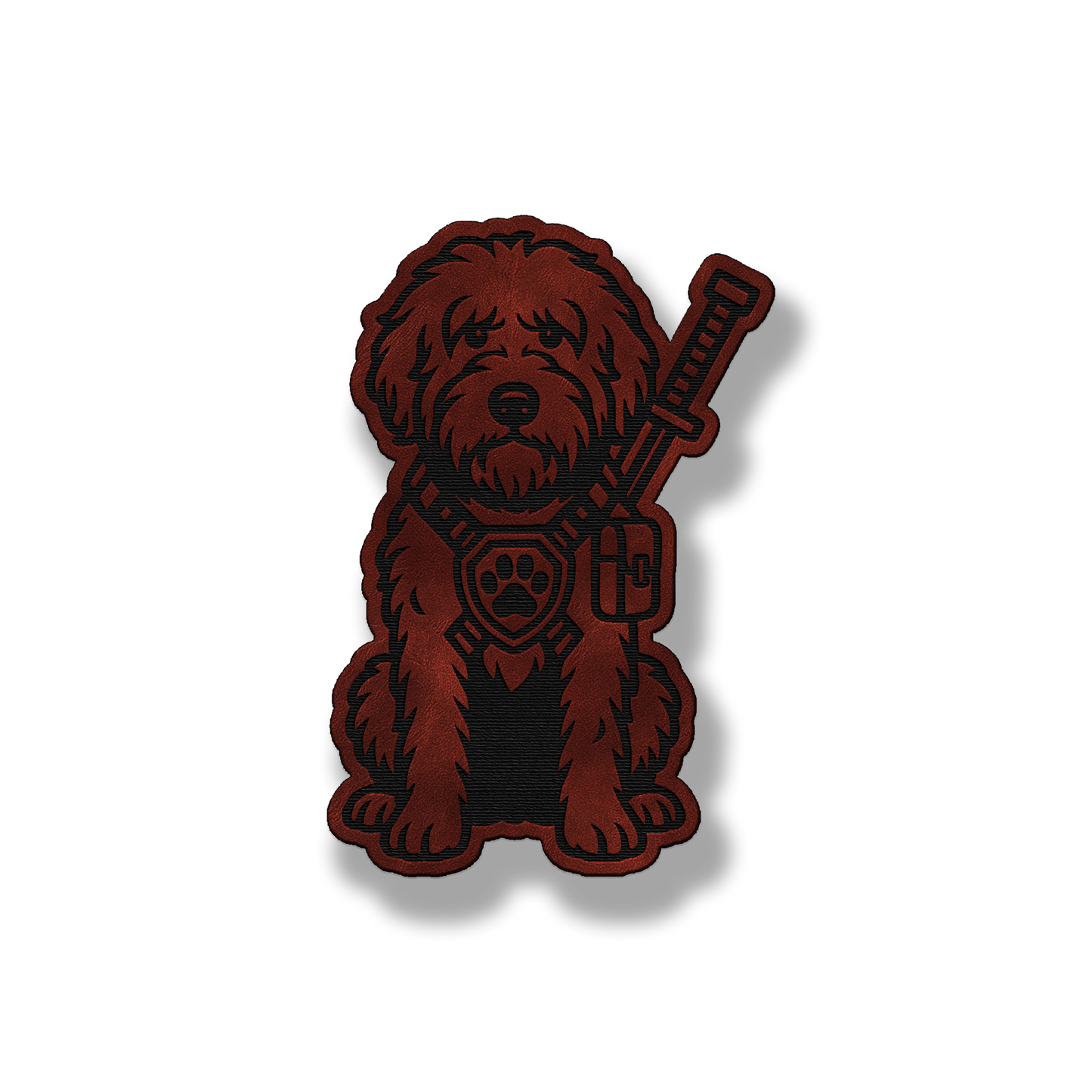 Sheepdoodle Tactical Dog – Leatherette Morale Patch