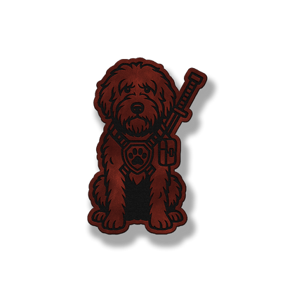 Sheepdoodle Tactical Dog – Leatherette Morale Patch