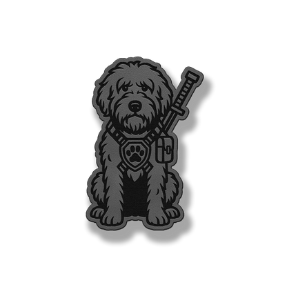 Sheepdoodle Tactical Dog – Leatherette Morale Patch