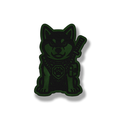 Tactical Shiba Inu Dog Patch – Leatherette Morale Patch
