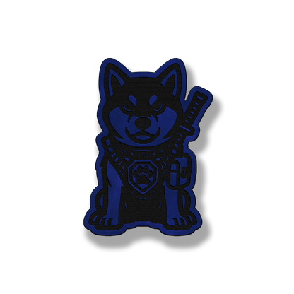 Tactical Shiba Inu Dog Patch – Leatherette Morale Patch