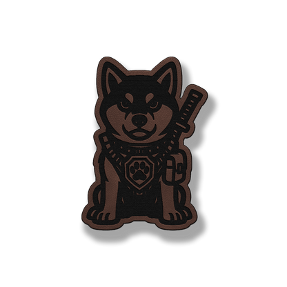 Tactical Shiba Inu Dog Patch – Leatherette Morale Patch