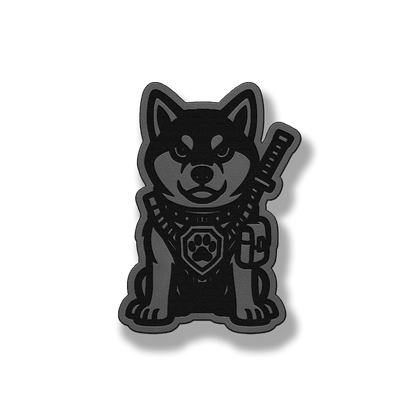 Tactical Shiba Inu Dog Patch – Leatherette Morale Patch