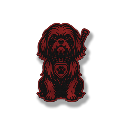 Shih Tzu Tactical Dog – Leatherette Morale Patch
