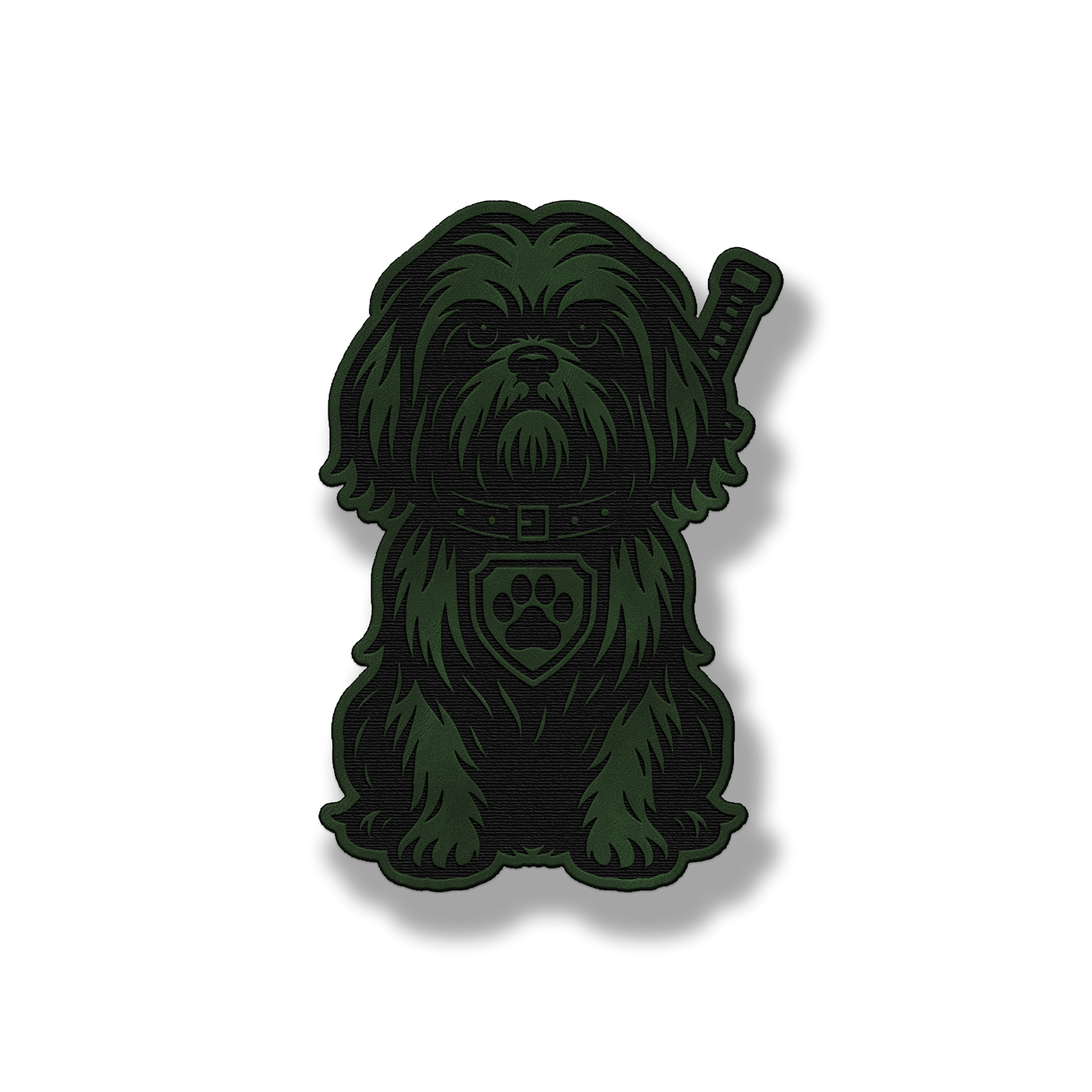 Shih Tzu Tactical Dog – Leatherette Morale Patch
