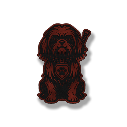 Shih Tzu Tactical Dog – Leatherette Morale Patch