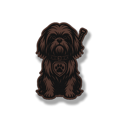 Shih Tzu Tactical Dog – Leatherette Morale Patch