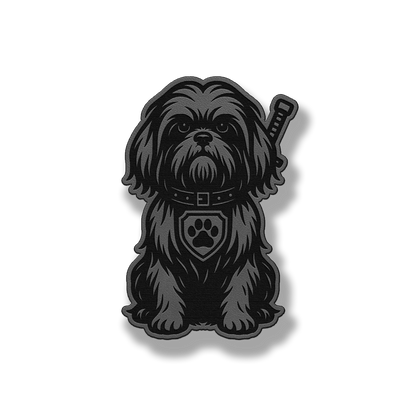 Shih Tzu Tactical Dog – Leatherette Morale Patch
