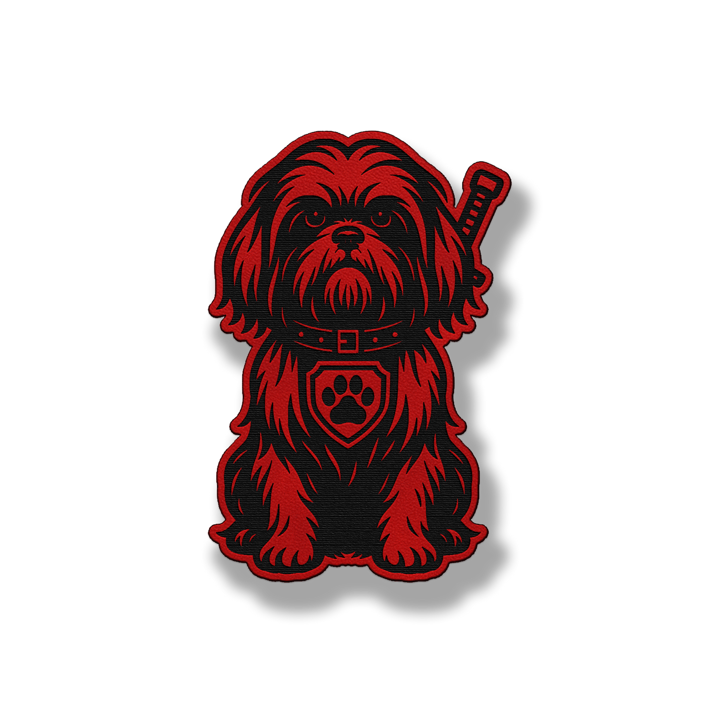 Shih Tzu Tactical Dog – Leatherette Morale Patch