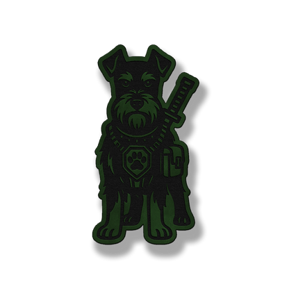 Tactical Schnauzer Patch – Leatherette Morale Patch
