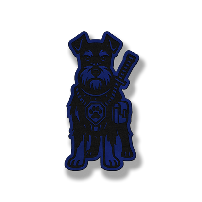 Tactical Schnauzer Patch – Leatherette Morale Patch