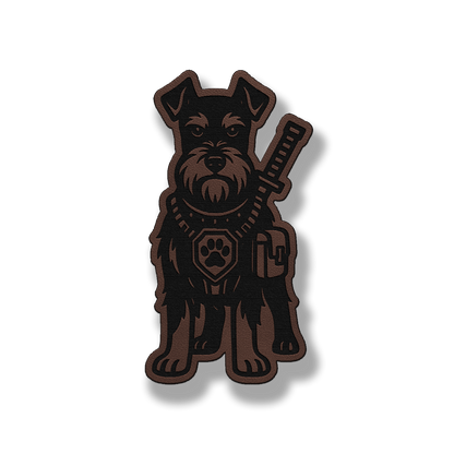 Tactical Schnauzer Patch – Leatherette Morale Patch