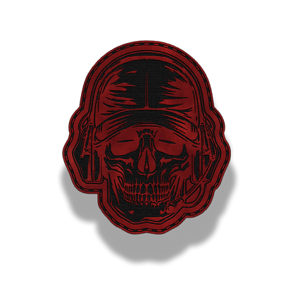 Tactical Skull Helmet – Leatherette Patch