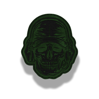 Tactical Skull Helmet – Leatherette Patch