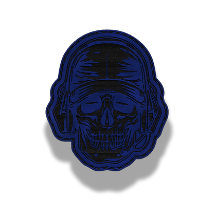 Tactical Skull Helmet – Leatherette Patch