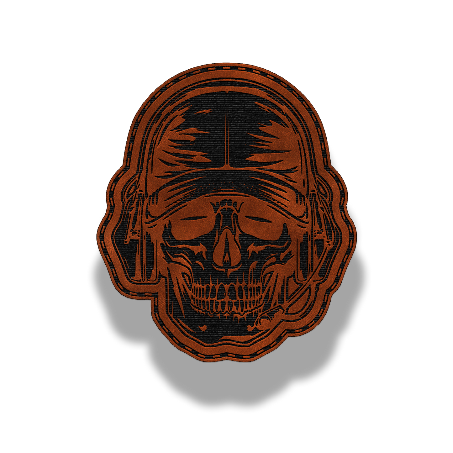 Tactical Skull Helmet – Leatherette Patch