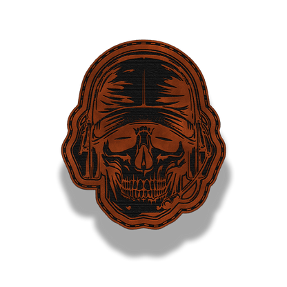Tactical Skull Helmet – Leatherette Patch