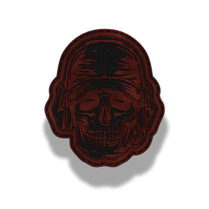 Tactical Skull Helmet – Leatherette Patch