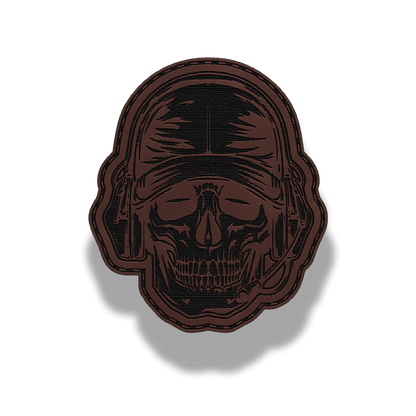 Tactical Skull Helmet – Leatherette Patch