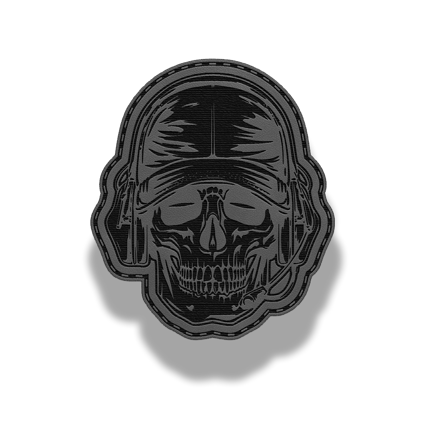 Tactical Skull Helmet – Leatherette Patch