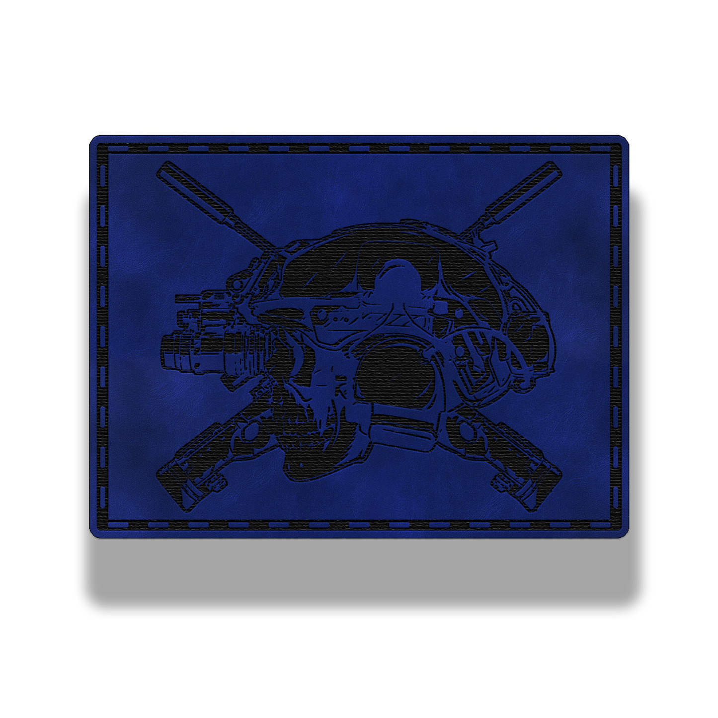 Tactical Skull Helmet w/ Rifles – Leatherette Patch