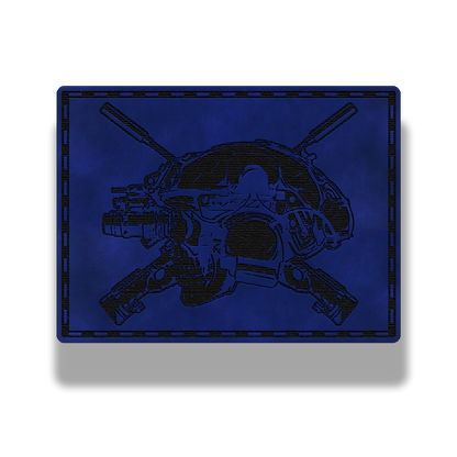 Tactical Skull Helmet w/ Rifles – Leatherette Patch
