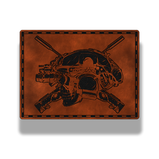 Tactical Skull Helmet w/ Rifles – Leatherette Patch