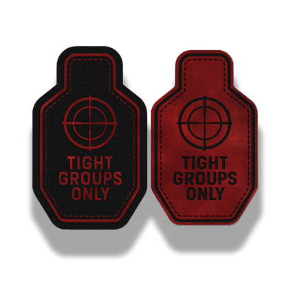 2 Pack Tight Groups Only Patch – Leatherette Morale Patch