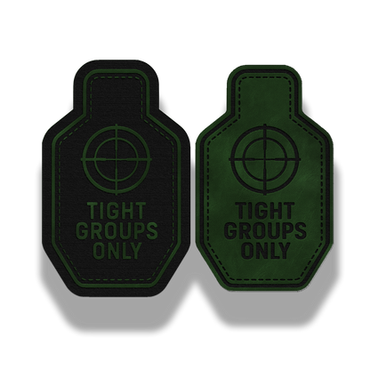 2 Pack Tight Groups Only Patch – Leatherette Morale Patch