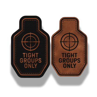 2 Pack Tight Groups Only Patch – Leatherette Morale Patch