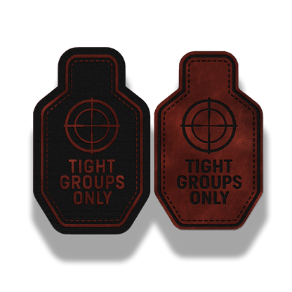 2 Pack Tight Groups Only Patch – Leatherette Morale Patch