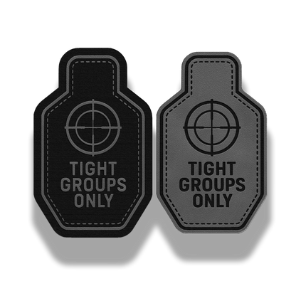 2 Pack Tight Groups Only Patch – Leatherette Morale Patch
