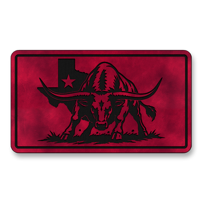 Texas Flag Longhorn Stance Patch – Leatherette Morale Patch