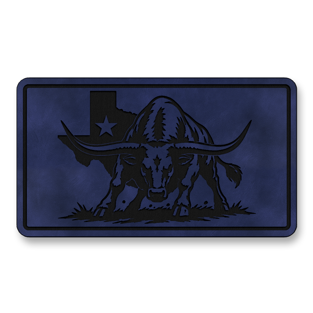 Texas Flag Longhorn Stance Patch – Leatherette Morale Patch