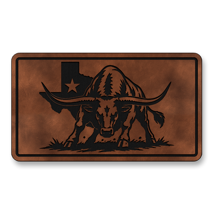 Texas Flag Longhorn Stance Patch – Leatherette Morale Patch