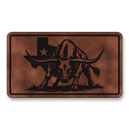 Texas Flag Longhorn Stance Patch – Leatherette Morale Patch