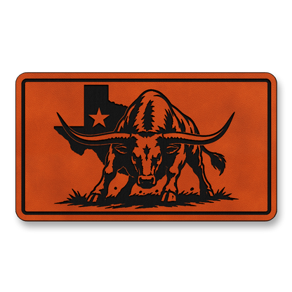 Texas Flag Longhorn Stance Patch – Leatherette Morale Patch
