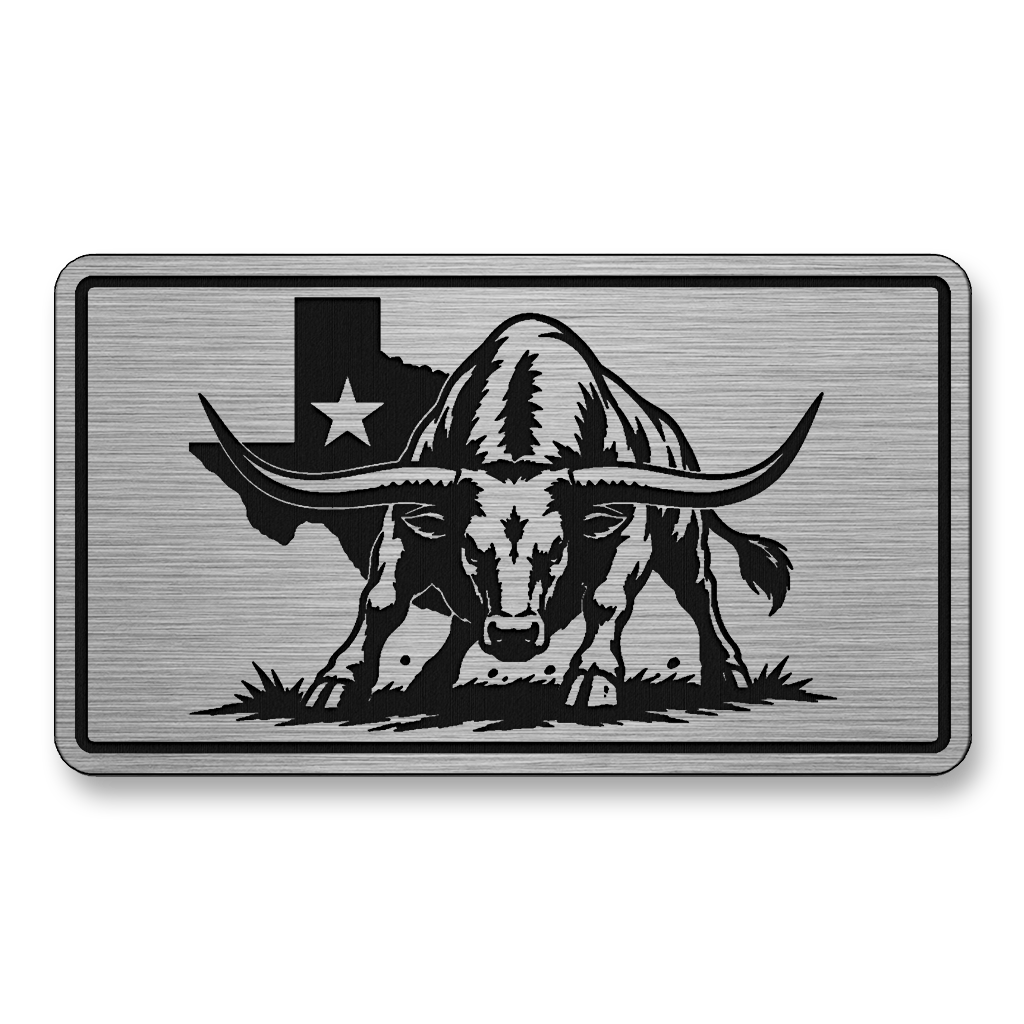Texas Flag Longhorn Stance Patch – Leatherette Morale Patch