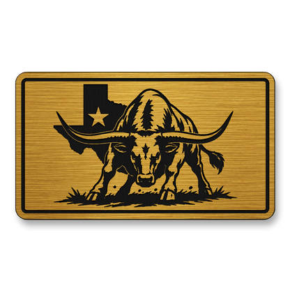 Texas Flag Longhorn Stance Patch – Leatherette Morale Patch
